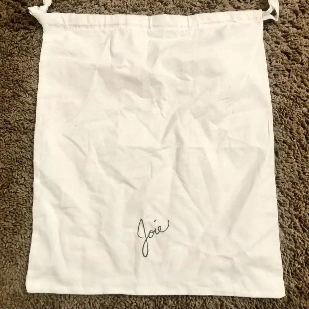 Joie white dust bag